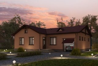 Проекты одноэтажных домов из кирпича в Ростове-на-Дону