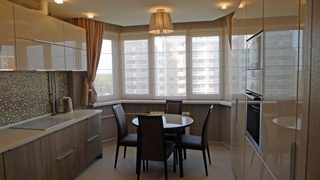 Ремонт кухни п44т с эркером в Ростове-на-Дону под ключ