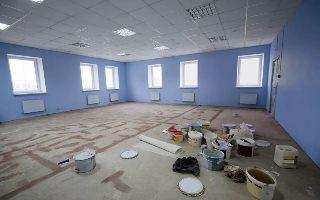 Фото процесса Ремонт банкетного зала в Ростове-на-Дону