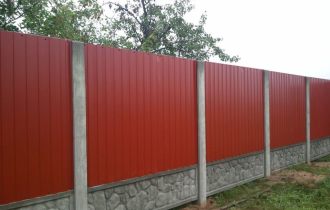 Комбинированный забор под ключ в Ростове-на-Дону